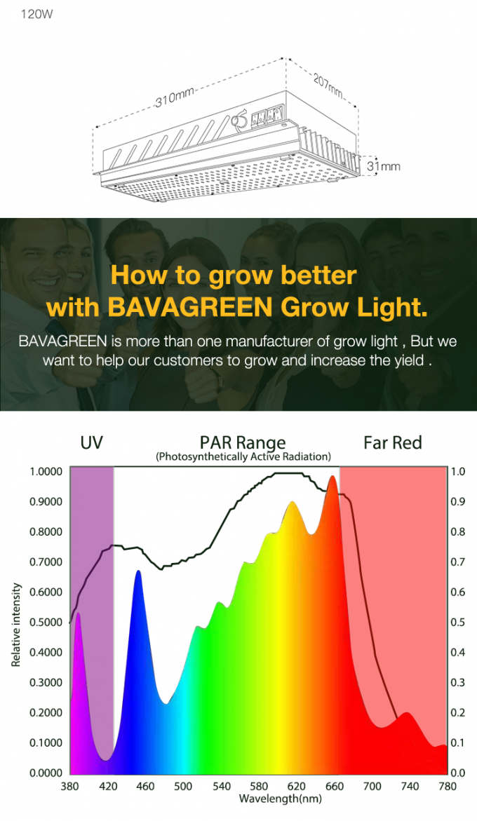 3000K 5000K LM301B Quantum Board 120W Samsung Indoor Garden Led Grow Lights