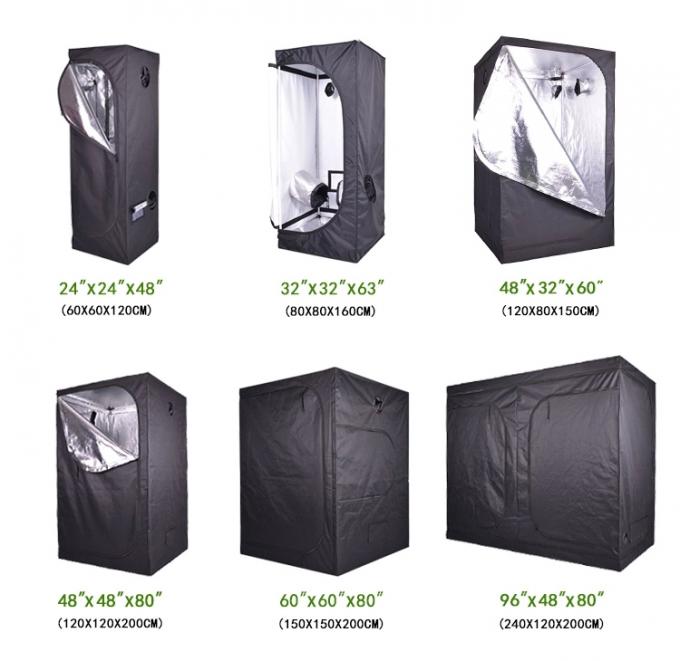 4x4 Grow Tent Complete Kit 120x120x200mm Hydro 1680D Mylar LED Grow