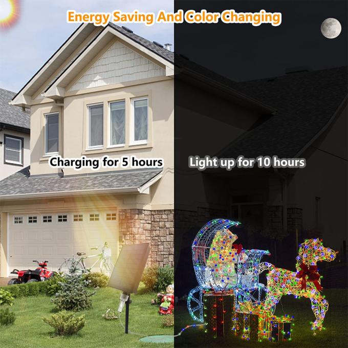 Leather Wire Outdoor Fairy Light 9mm Solar Sensor LED Strip Lights