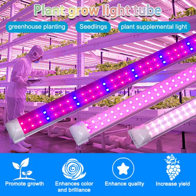 18W T8 LED Grow Tube Light 2ft 4ft Red Blue Full Spectrum LED Plant ...