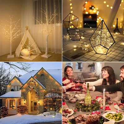 20M Waterproof Ultra Bright Solar Fairy Lights 24V Leather Wire LED String Light