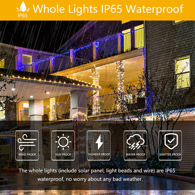 20M Waterproof Ultra Bright Solar Fairy Lights 24V Leather Wire LED String Light
