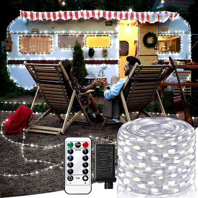 8 Functional Power Supply Solar Leather Wire String Light For Decoration
