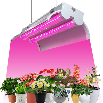 Double Row T8 LED Grow Light Fixture 36W Linkable Grow Light Strips For Indoor Plants