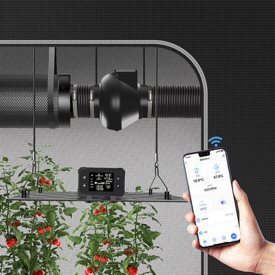 BAVAGREEN Growbox Complete Set 80x80cm 1680D Grow Tent with Dimmable LED Lamp Smart APP Air Ventilation Fan