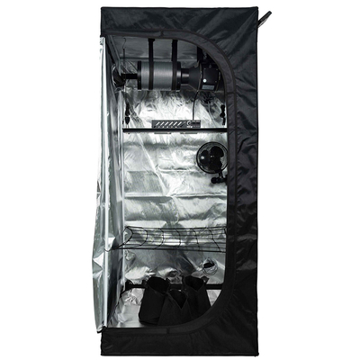 3 Plants Smart Grow Tent Set 1680D Mylar 80x80x180cm Grow Box with240W Samsung LM301H LED Lamp and WiFi APP Fan