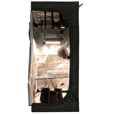 Hydroponic System Small Plant Tent 60*60cm Complete Kit LED Grow Light Wifi Controller Inline Duct Fan Air Filtration