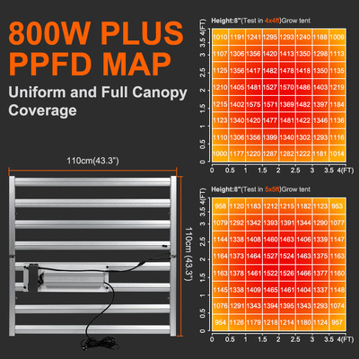 BAVAGREEN 800W Samsung LM301H EVO Commercial Plant Lamp Full Spectrum UV IR LED Grow Light for Horticulture Greenhouse
