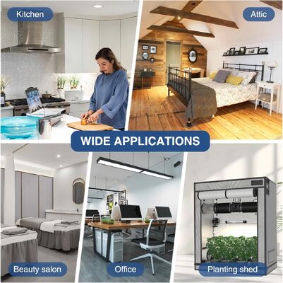 Ventilation Fan WIFI APP Smart Inline Booster Duct Fan Quiet EC Motor Energy Saving 4 Inch 35W Power with Low Noise and High Airflow