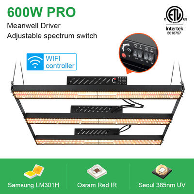 ETL Foldable 730nm Samsung LM301B LM301H 600w Bar Grow Light