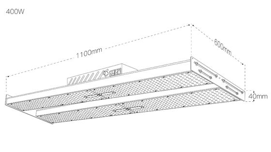 Greenhouse Hydroponic 4ft Samsung Lm301h LED Grow Light Bar 1040 Umol/S