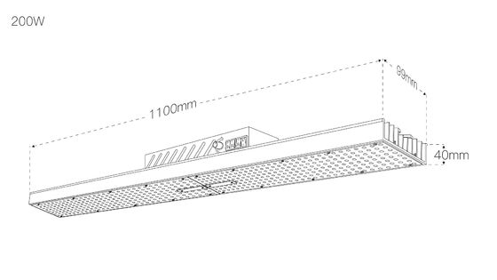 Samsung Lm301h 3000K UVB 200 Watt Full Spectrum LED Grow Lights 4x2