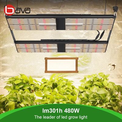 2.6umol/J 480W LED Grow Light SAMSUNG LM301H Board Aluminum Heatsink