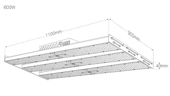 Sosen Driver 600W 5000k 385nm UV Full Spectrum Light Bar For Indoor Vegetable