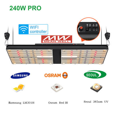 Bavagreen SAA 240W LM301H LED Grow Light 2.60umol/J UV IR RED 624umol/S