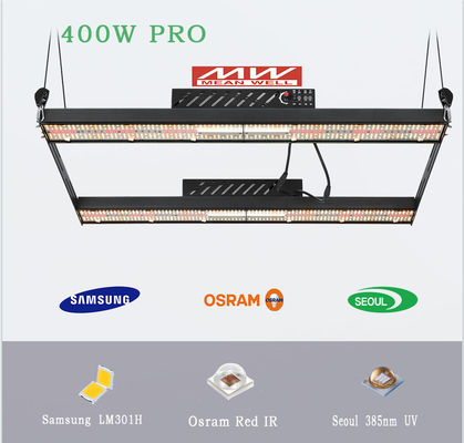 Bavagreen ETL 1040umol/s Lm301h Samsung 730nm 2 single bar 400w grow light uv ir