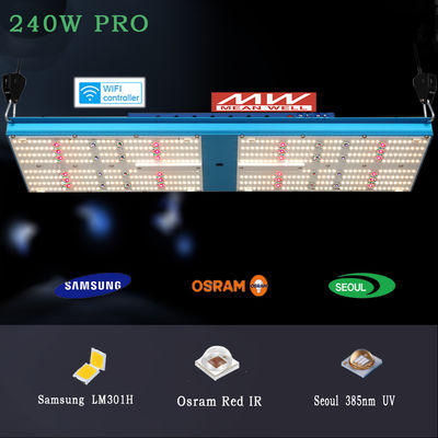 Ir Uv 385nm 624umol/s LM301H LED Grow Light ETL 240W Led Herb Grow Light