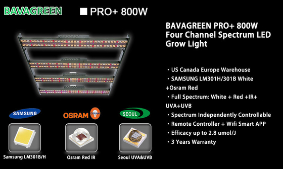 phyto 4x4 LED Grow Light Samsung LM301H Quantum Board Smart WIFI control