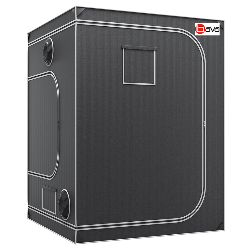 120x120x200cm Large Hydroponic Grow Tent 22mm Metal Pole 1680D Mylar 4x4 Plant Kit for Home Cultivation