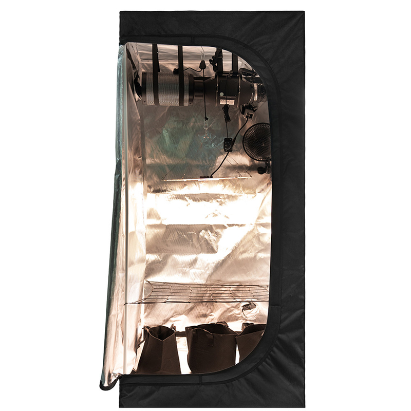 80x80x180cm Growbox Complete Set Full Spectrum 150W LED Grow Lamp Hydroponics 600D Growing Tent Kit with Inline Duct Fan