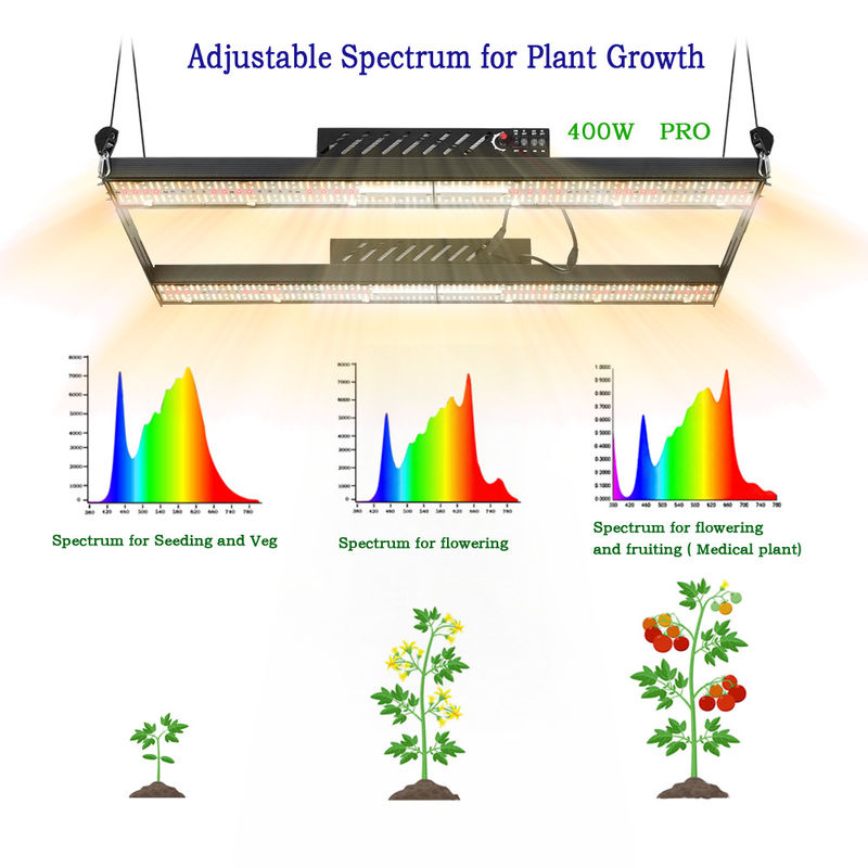 2080umol/s  Samsung Lm301h Led Grow Panel Light BAVA 400w Veg Bloom Switch