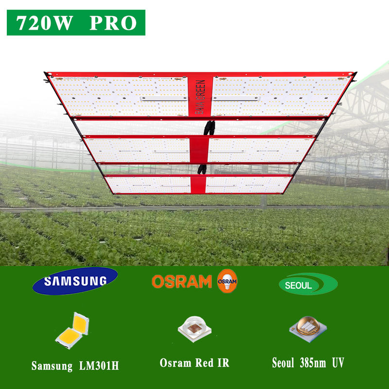 4 channel spectrum 3000k 660nm ir uv plant led grow light 720w for plant growth