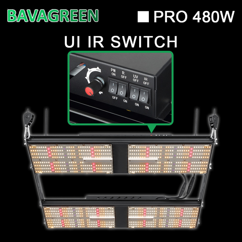 730nm 3000K 5000K 480W Led Grow Light 1248μmol/S Led Herb Grow Light