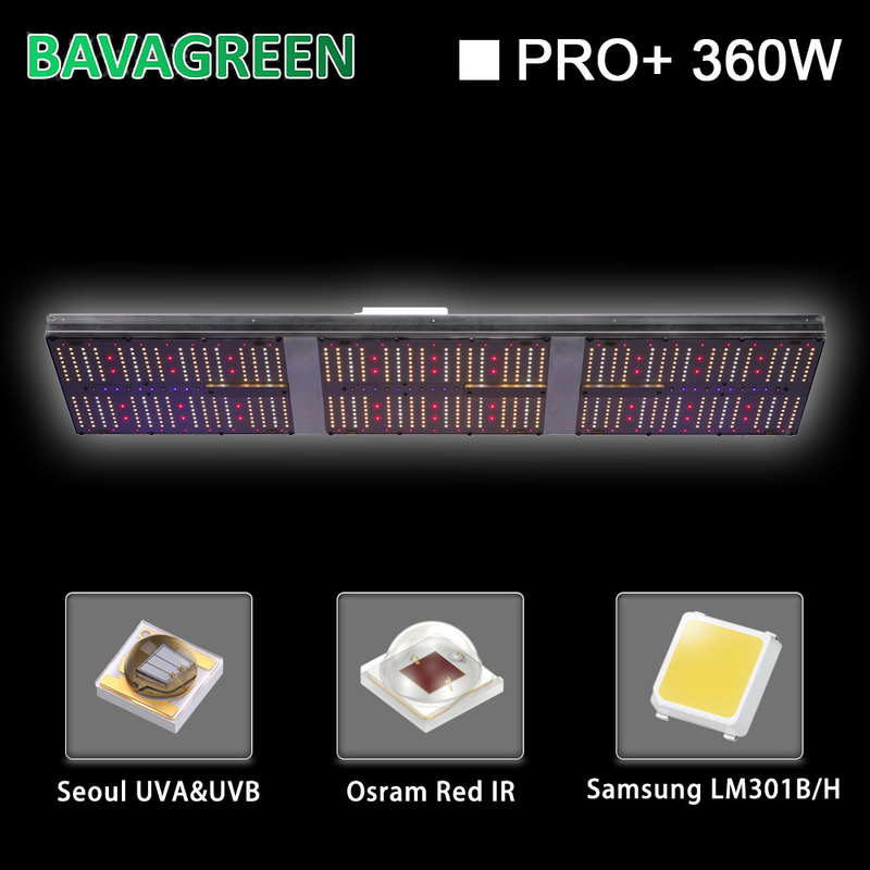 360W Full Spectrum Grow Lamp 4x4  sq ft Dimmable For Indoor Garden