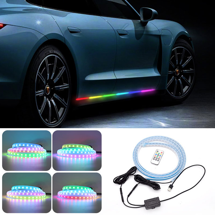 Colorful Atmosphere Lamp Car Door Streamer Strip Light IP65